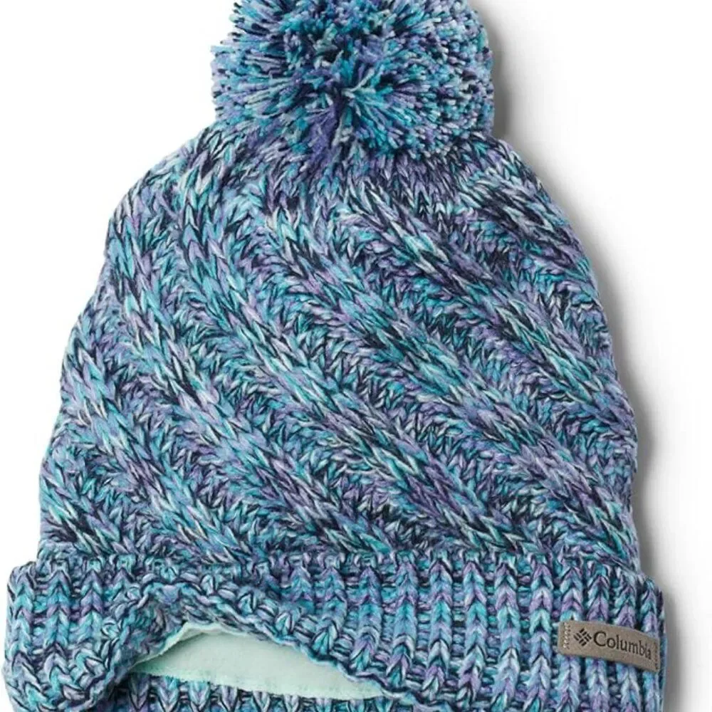 Columbia Youth Unisex Bundle Up Beanie, Geyser/Sea Ice Ombre, One Size